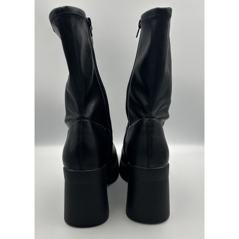 Katrina KATRINAA/KTRN9181 Black Platform Ankle Boots Block Heel Square Toe 10M - Picture 4 of 8
